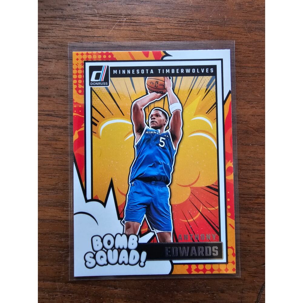 Anthony Edwards 2024-2025 Panini Donruss #13 - Bomb Squad-Minnesota Timberwolves